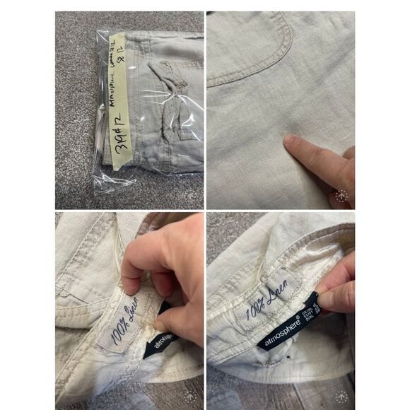 Atmosphere wide leg pants womens sz 12 drawstring linen beach wear lightweight - Picture 12 of 12